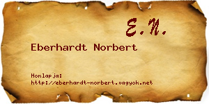 Eberhardt Norbert névjegykártya