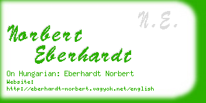 norbert eberhardt business card